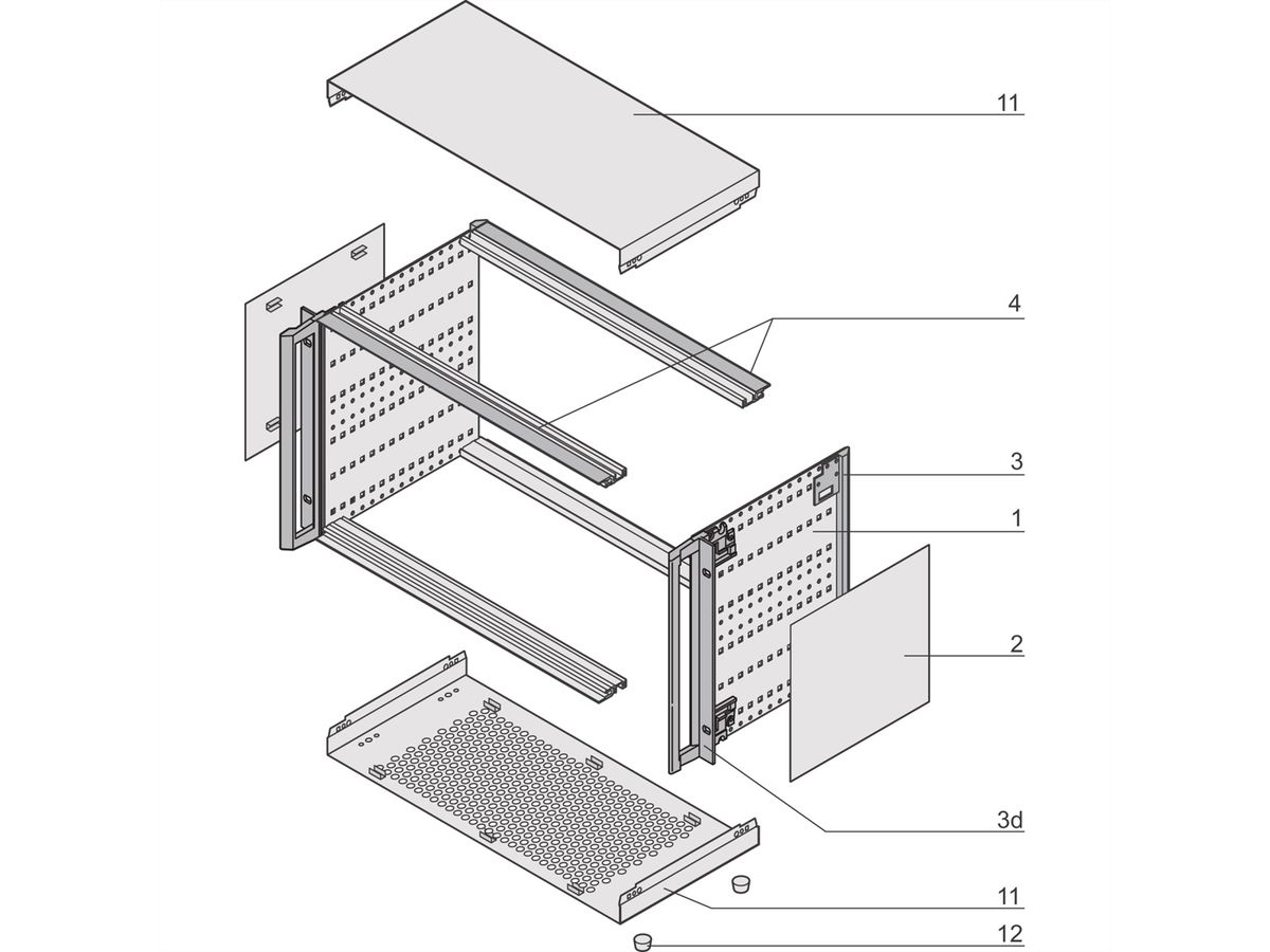SCHROFF RATI.PRO WI GR 6HE 84TE 255T