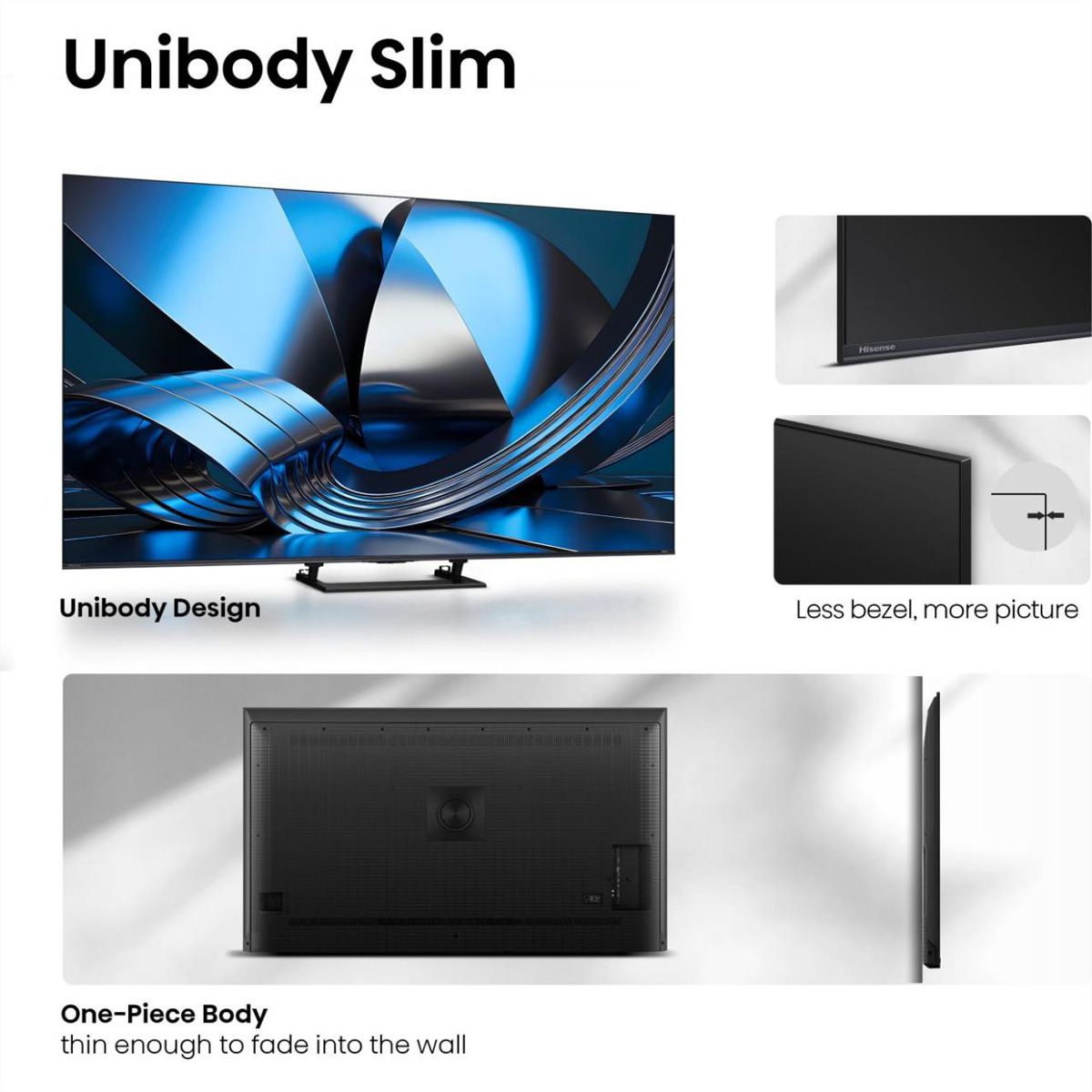 Hisense TV 55U7SE 55", Mini-LED 4K, 144Hz, 1300 Nits