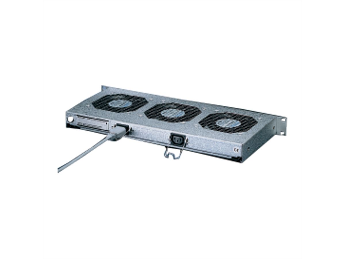 SCHROFF 19" Umlüfter, 6 Ventilatoren, 1 HE - UMLUEFTER 19"M.SCH. 230V