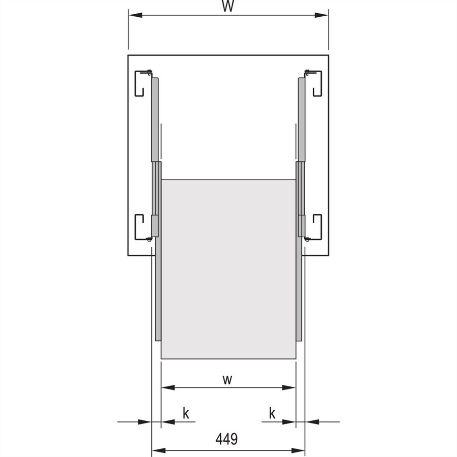SCHROFF Befestigungsmaterial - MONTAGESATZ TELESKOPSCH.1HE
