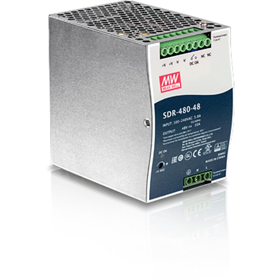TRENDnet TI-S48048 AC-zu-DC DIN-Schienen-Netzteil
