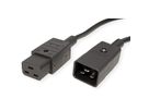 BACHMANN Netzkabel IEC320/C19-C20 16A/250V Kaltgeräteanschluss, schwarz, 2 m