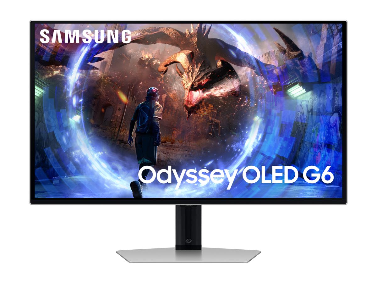 Samsung G60SD Computerbildschirm 68,6 cm (27") 2560 x 1440 Pixel Quad HD OLED Silber