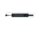 BACHMANN PRIMO 2 3xCEE7/3 1xUSB A/C 22W mit Schlaufe 2m CEE7/7 RAL6028