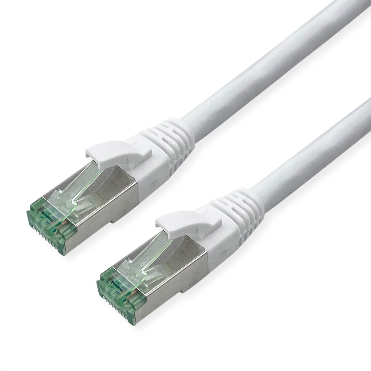 ROLINE RM Patchkabel Cat.6A S/FTP (PiMF), weiß, 2 m