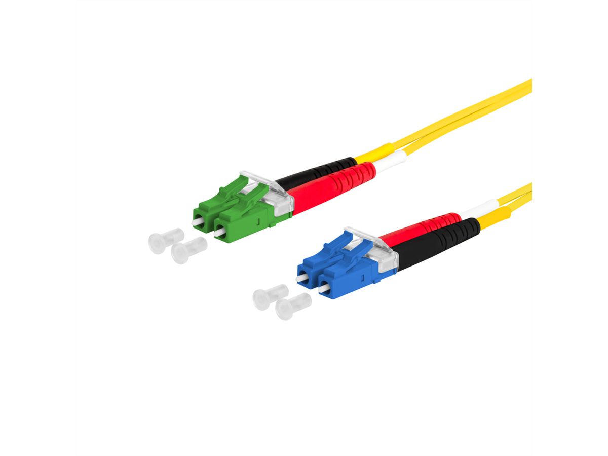 METZ CONNECT OpDAT Patchkabel, LC-D / LC-D-APC, OS2, 3 m