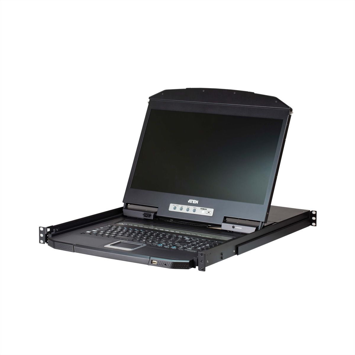 ATEN CL3108NX KVM-Switch, 18,5Zoll TFT, VGA, PS/2-USB, 8 Port, FR-Layout