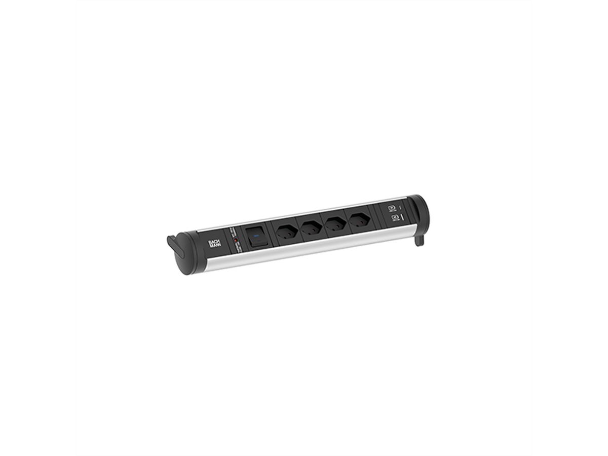 BACHMANN CYCLE Base 4xCH 1xSchalter 1xUSB A/C 22W 0,2m GST18