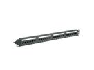 VALUE Kat.6A 19"-Patchpanel, 24 P, ungeschirmt, schwarz