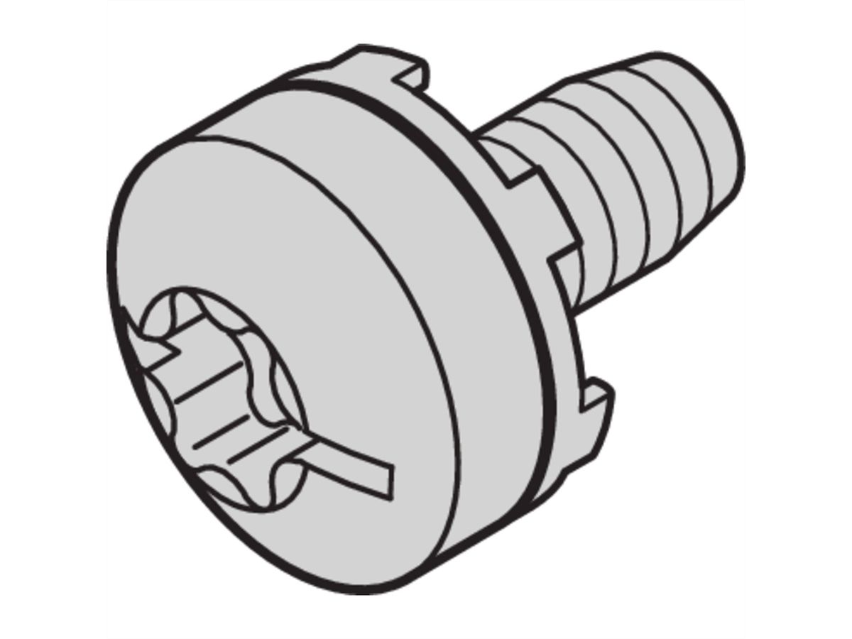 SCHROFF Schraube Taptite - NTS M6 TAPTITE SCHRAUBE 50ST