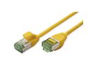 ROLINE RM U/FTP DataCenter Patchkabel Cat.6A (Class EA), slim, gelb, 0,15 m