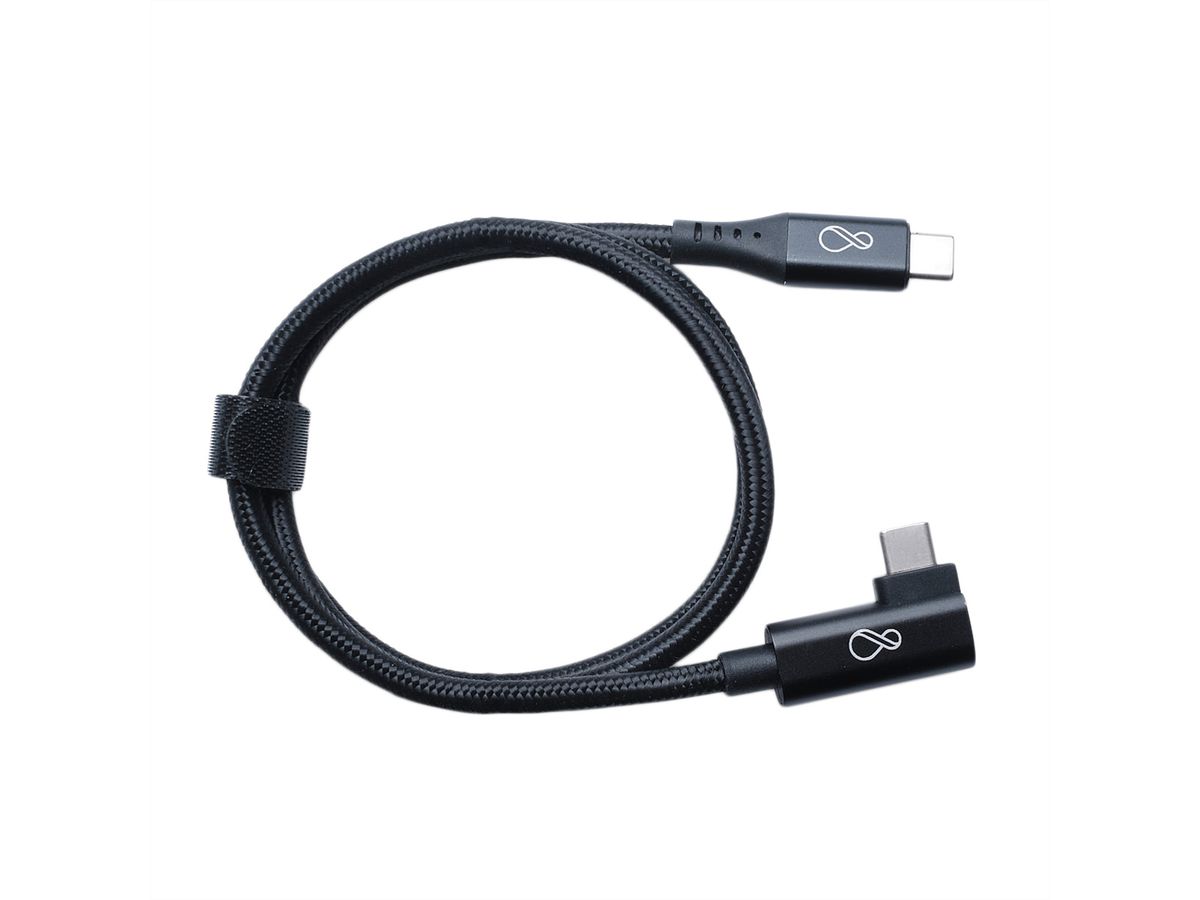 BACHMANN Ochno USB-C Kabel gewinkelt 0,7m schwarz
