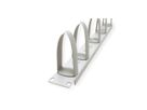 VALUE 19"-Frontplatte 1HE mit 5 Kabelösen, grau
