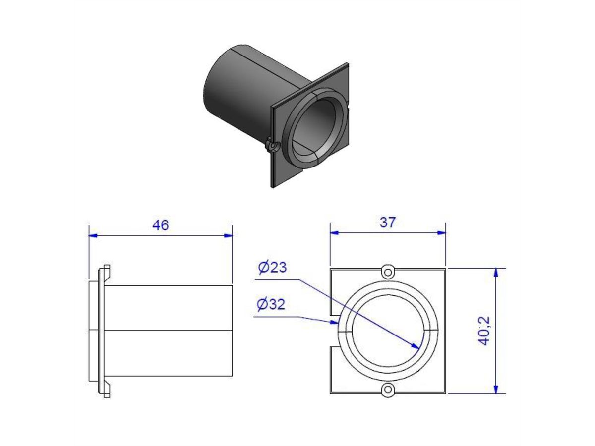 BACHMANN Custom Modul Kabeldurchführung VGA