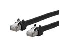 METZ CONNECT Patchkabel 6kV Flex500 Outdoor, schwarz, 1 m
