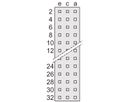 SCHROFF Messerleiste - MESSERLEISTE E 48 5.08 ACE