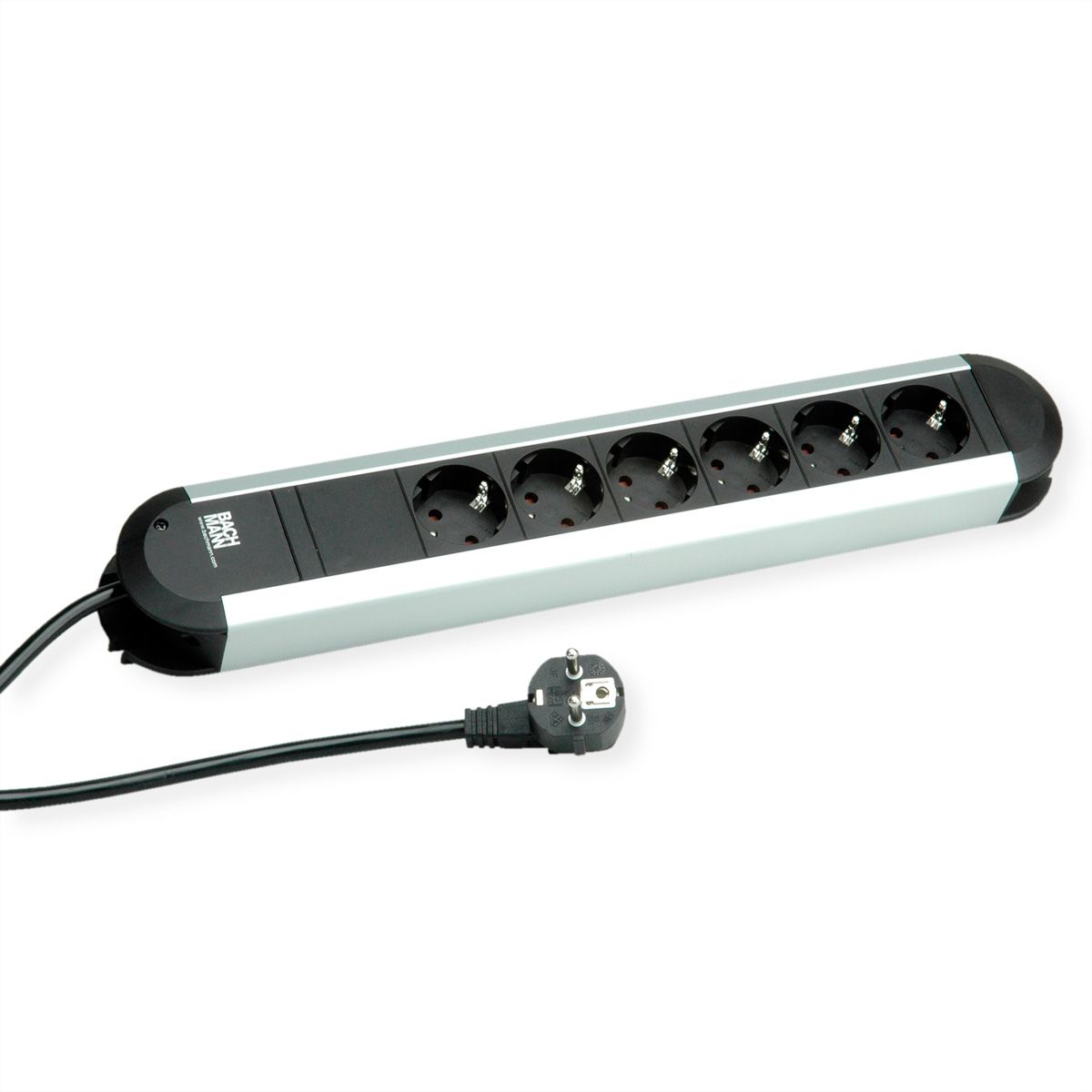 BACHMANN PRIMO Steckdosenleiste 6x Schutzkontakt, Aluminium, 1,75 m
