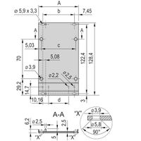SCHROFF Frontplatte für Kassetten, Schirmbar mit EMV-Textildichtung - KAS FPL EMV TEXTIL 3HE 42TE
