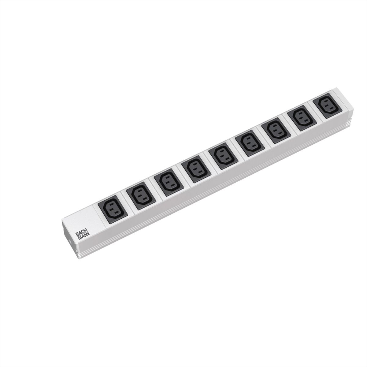 BACHMANN 19" Steckdosenleiste mit 9x C13 Buchsen, mit Schutzkontakt-Stecker
