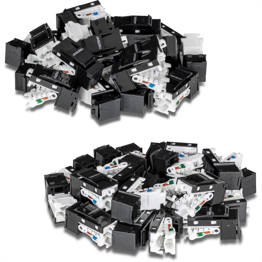 TRENDnet TC-K50C6BK Cat6 RJ-45 Keystone, 50er Pack schwarz