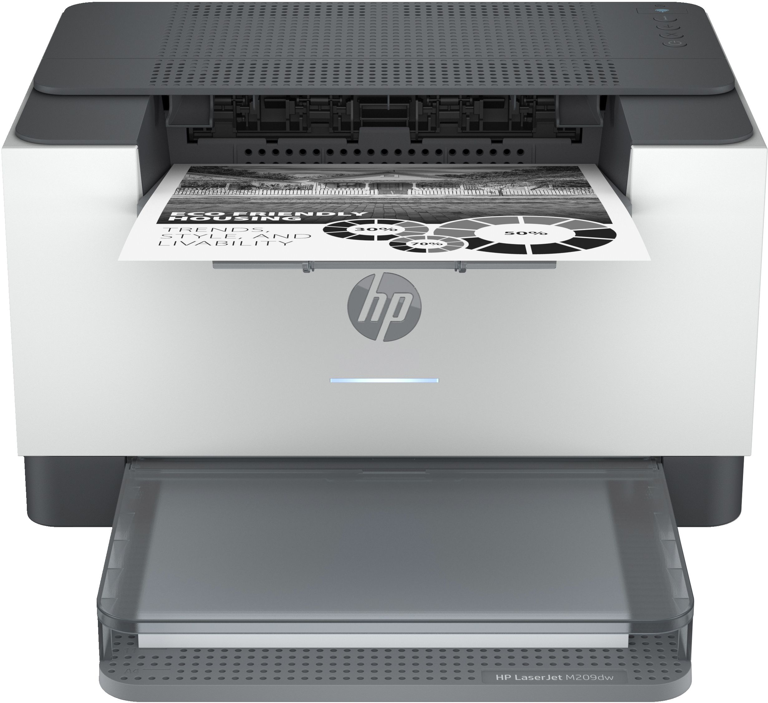 HP LaserJet LaserJetM209dw, Schwarzweiß, Drucker für Home und Home Office, Drucken, Beidseitiger Druck, Kompakte Größe; Energieeffizient; Dual-Band Wi-Fi