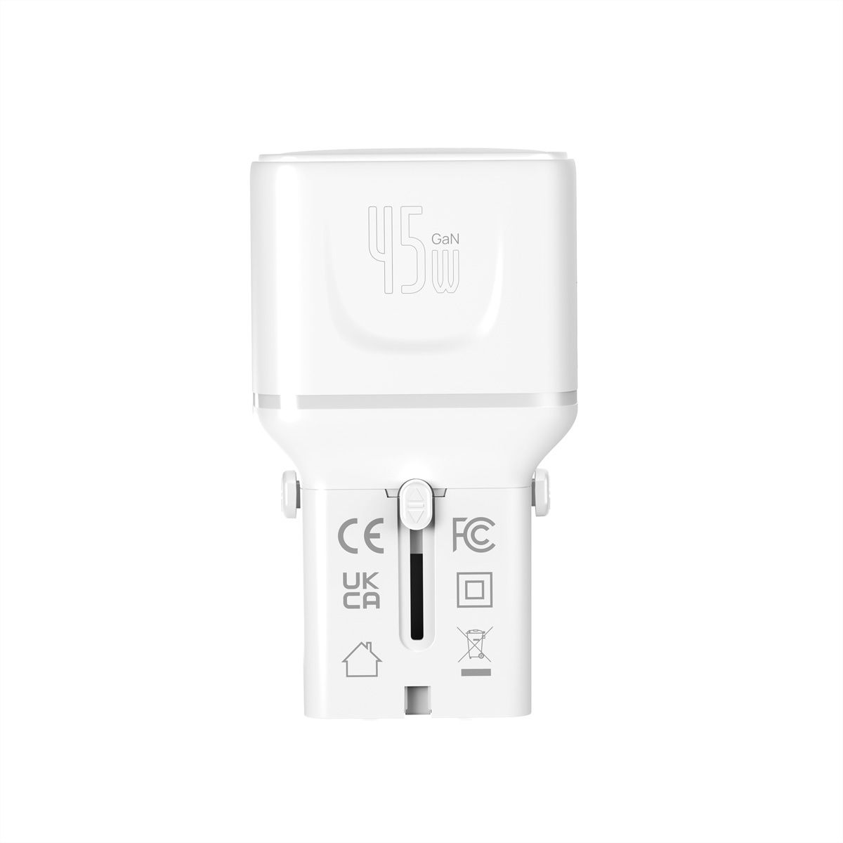 VALUE USB Reise-Charger mit Euro-Flach-/UK-/US-Stecker , 2x USB-C-Anschlüsse, 45 W