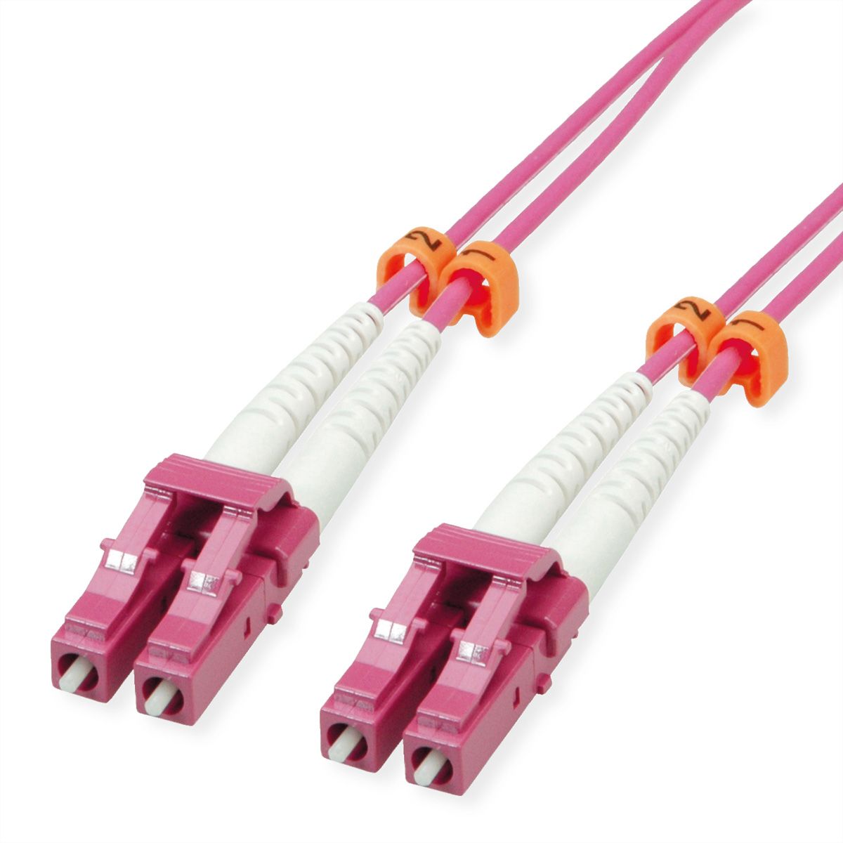 VALUE LWL-Kabel 50/125µm OM4, LC/LC, LSOH, violett, 20 m