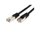 ROLINE Patchkabel Kat.5e (Class D) FTP, schwarz, 0,5 m