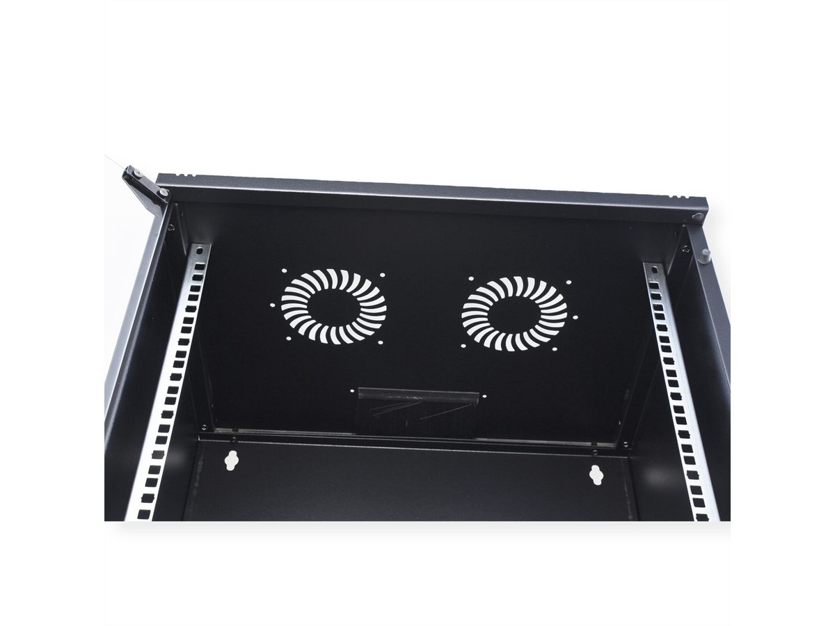 ROLINE 19-Zoll Wandgehäuse Basic 12 HE, 540x400 BxT Bausatz schwarz
