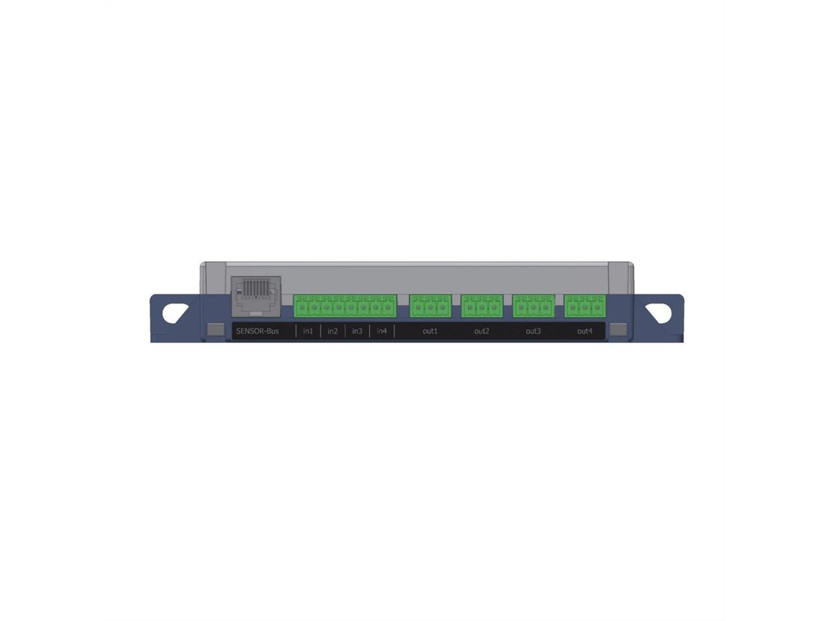 BACHMANN BlueNet GPIO Modul, 4x Eingang/4x Relais-Ausgang