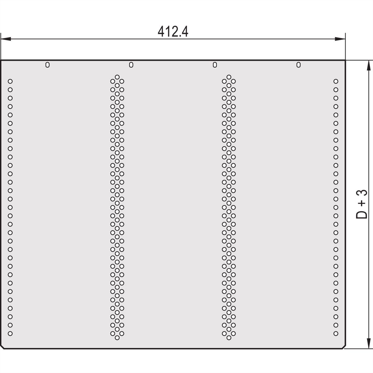 SCHROFF Abdeckbleche - ABDECKBLECH FUER KARTEN 220T