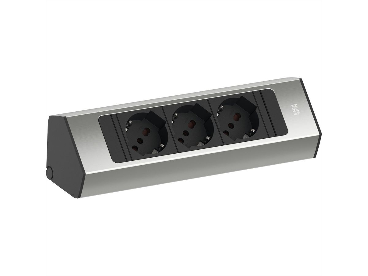 BACHMANN CASIA2 3xP40, 2,0m AEH, Edelstahl-Optik, Italia