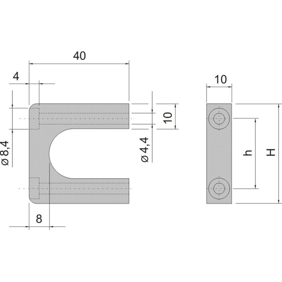SCHROFF Frontgriffe - FRONTGRIFFE 1HE MULTIPAC(2X)