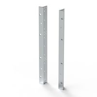 SCHROFF 19"-Winkel Typ F mit / ohne Grifflöcher für Textildichtung - 19"WINKEL 9HE M.GR. 2STK