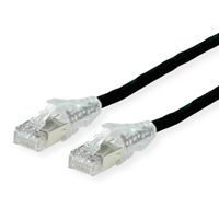 DÄTWYLER Patchkabel Cat.5e (Class D) S/UTP, CU 5502 flex PVC, AMP v2, schwarz, 0,5 m
