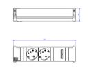 BACHMANN CONI 2x Schutzkontakt 1x USB Charger