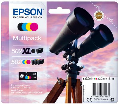 Epson 502 XL Tonerkartusche 4 Stück(e) Kompatibel Schwarz, Cyan, Magenta, Gelb