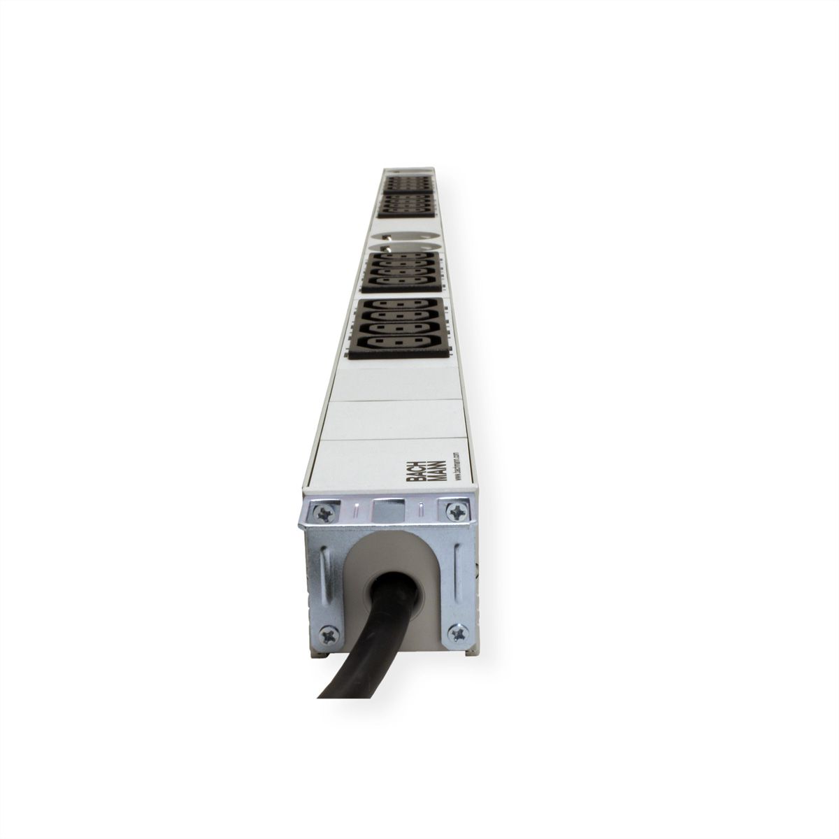 BACHMANN IT PDU ALU 1HE 16x C13 4x Schutzkontakt, CEE 16A blau