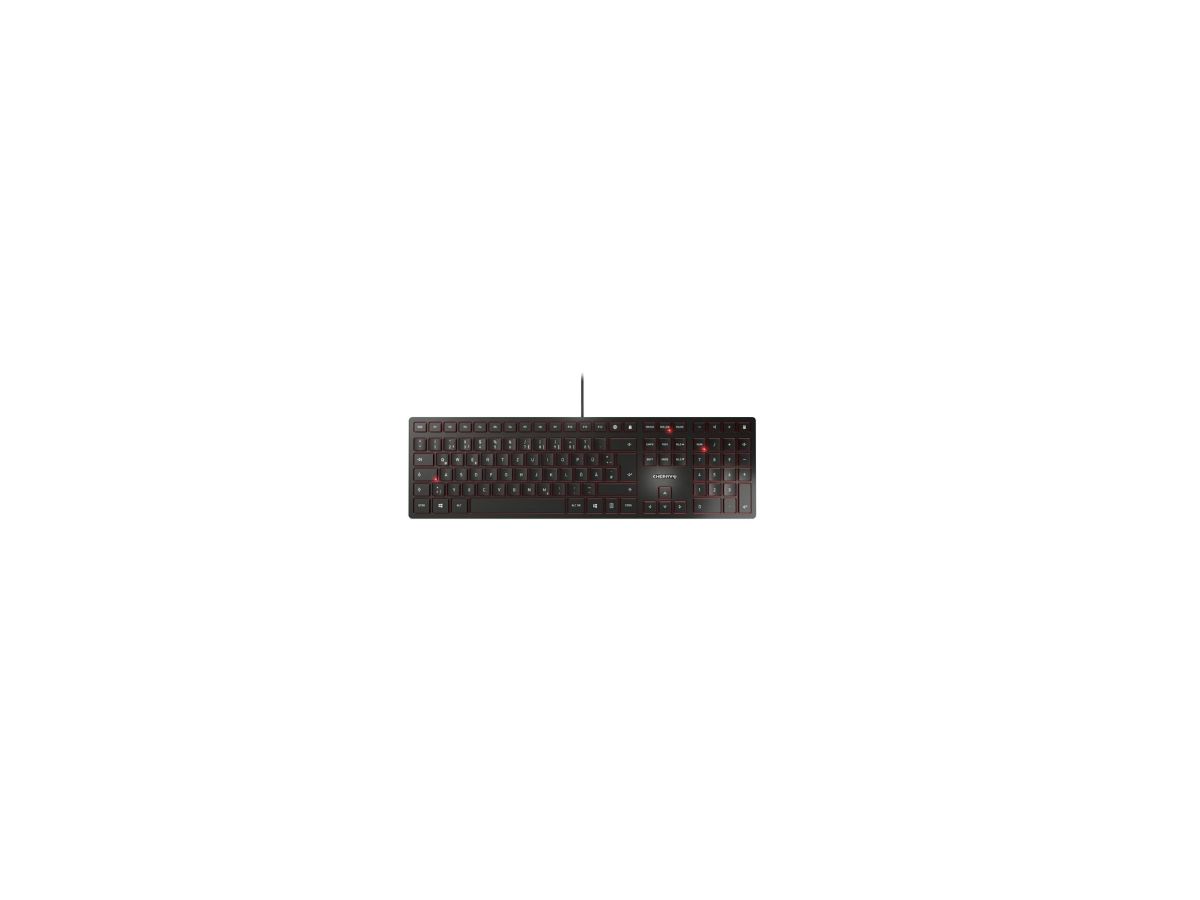 CHERRY KC 6000 Slim USB QWERTY UK Englisch Schwarz