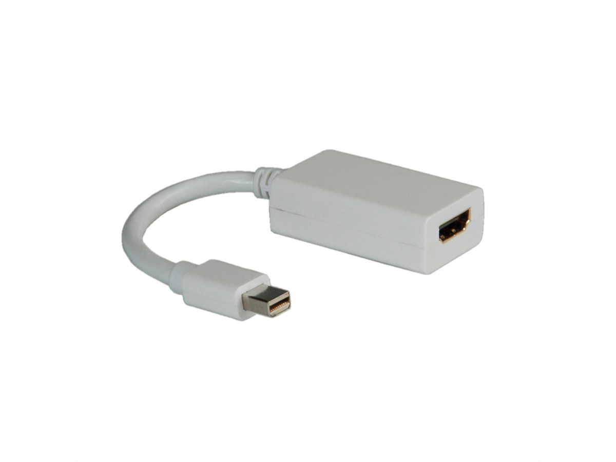 ROLINE Mini DisplayPort-HDMI Adapter, Mini DP ST - HDMI BU