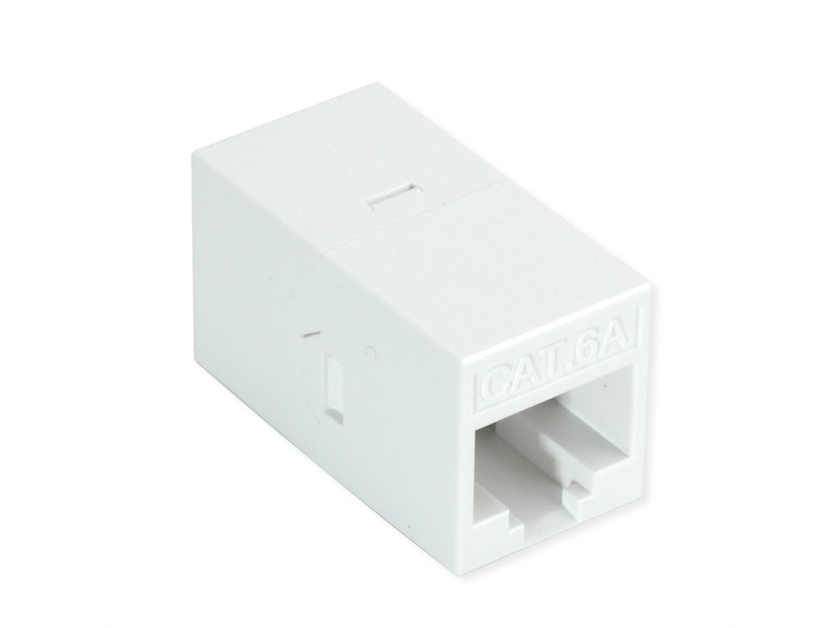 ROLINE RJ-45 Kupplung ungeschirmt, Cat.6A (Class EA), weiß