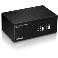 TRENDnet TK-240DP DisplayPort KVM Switch, 2-Port Dual Monitor