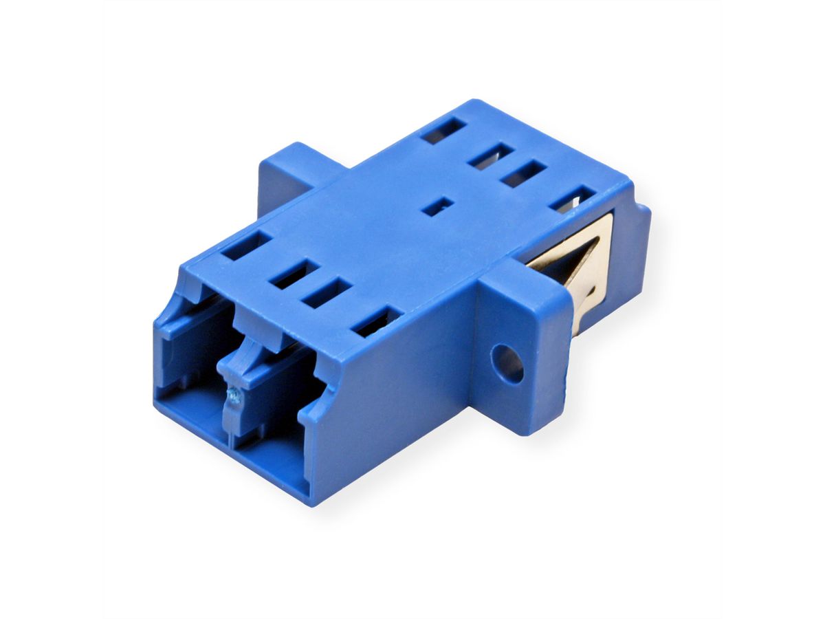 LWL-Kupplung Single-Mode, LC/LC duplex, blau