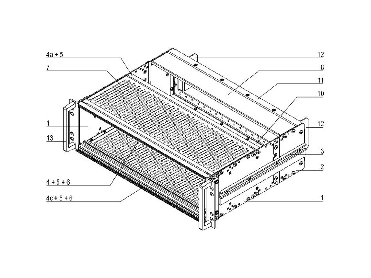 SCHROFF Bausatz, SNCF, geschirmt, für CompactPCI Anwendungen - BGTR PRO IEEE 3HE 36TE 320T