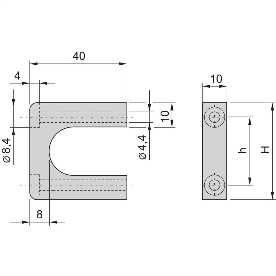 SCHROFF Frontgriffe - FRONTGRIFFE 1HE MULTIPAC(2X)