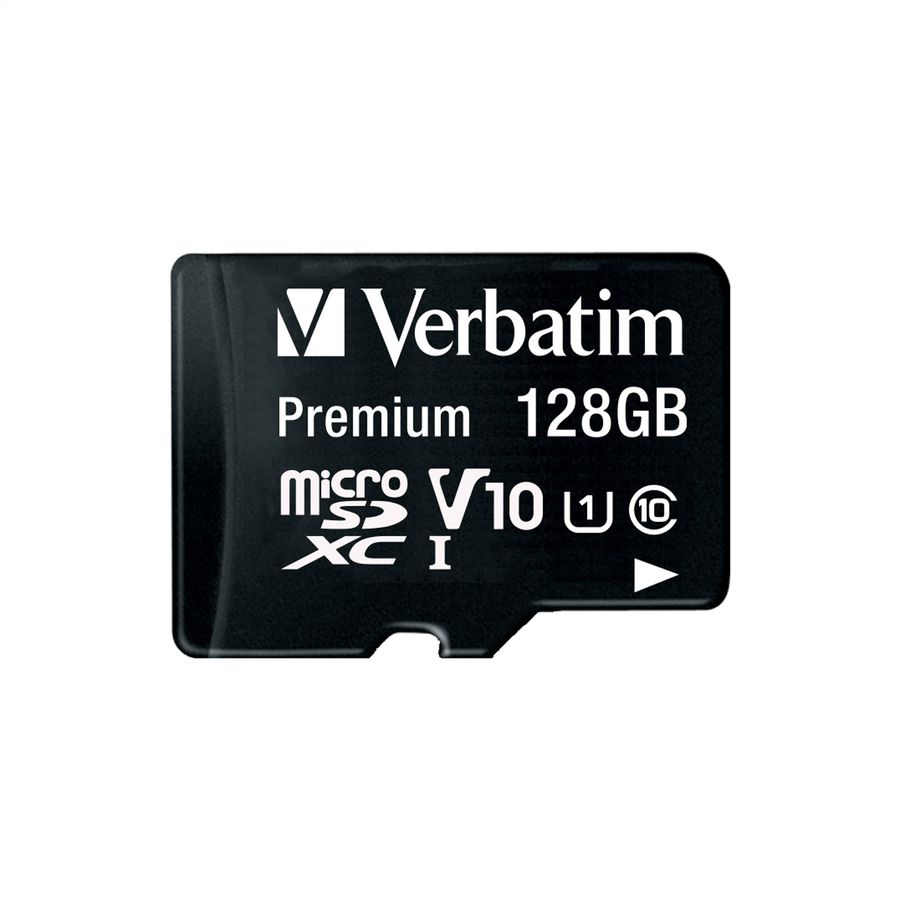 VERBATIM microSDHC Card 128GB Class 10 Retail