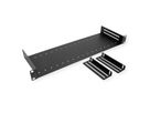 VALUE 19"-Fachboden mit 2 verstellbaren Teilern, 1 HE, schwarz