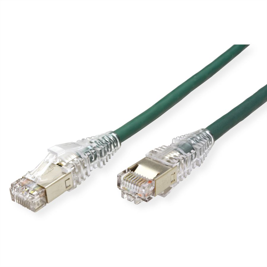 DÄTWYLER Patchkabel Cat.6A (Class EA) S/FTP, CU 7702 flex LSOH, AMP v2, grün, 15 m