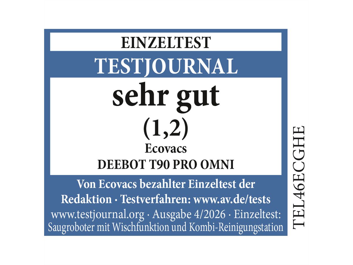 Ecovacs Saugroboter T90 PRO OMNI Deebot, schwarz