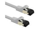 VALUE S/FTP-(PiMF-) Patchkabel Kat.8 (Class I), LSOH, Litzendraht, weiß, 1 m